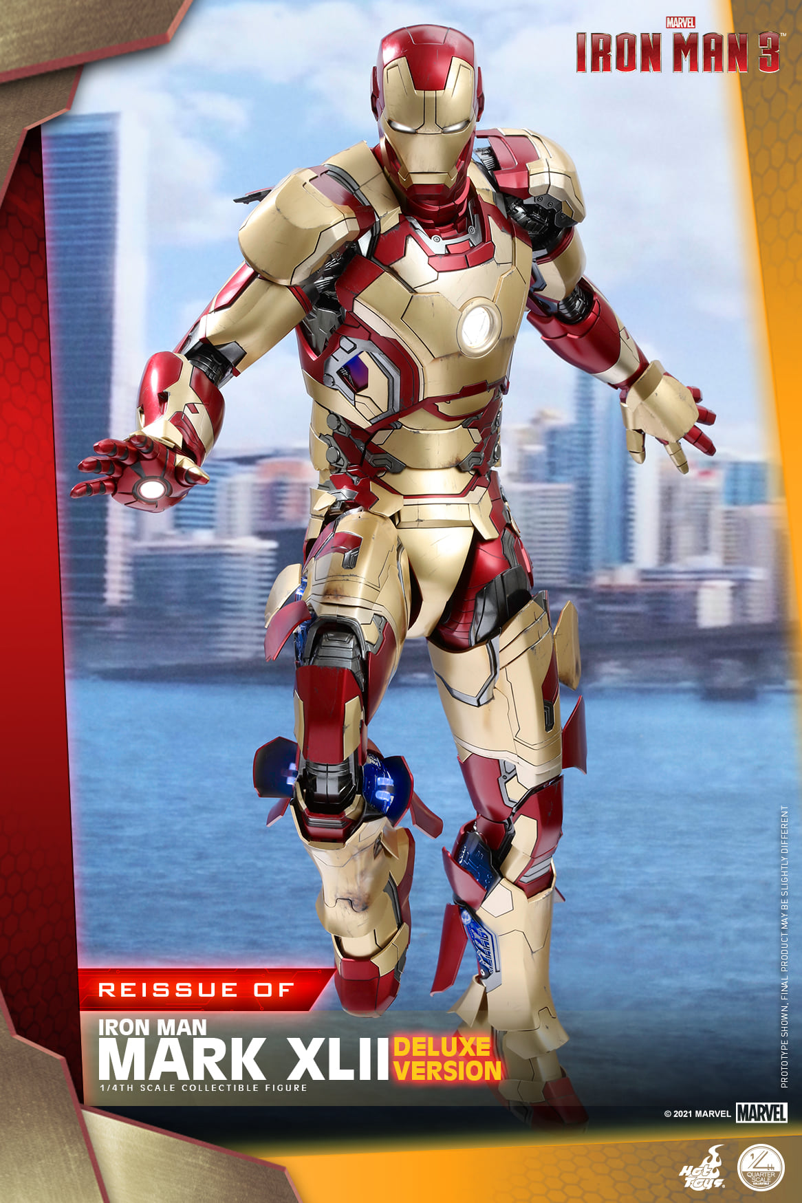 Hot Toys QS008 1/4 Iron Man 3 - Mark XLII (Deluxe Version) [Reissue]