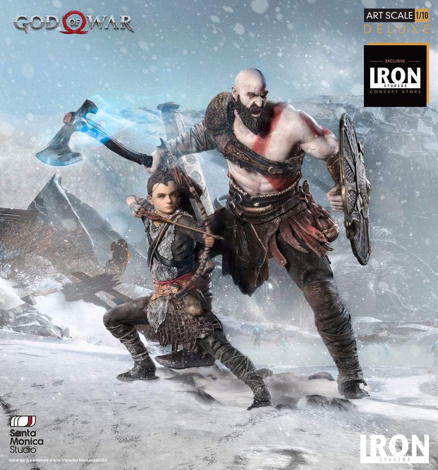 Iron Studios Deluxe Art Scale 1/10 God of War - Kratos and Atreus