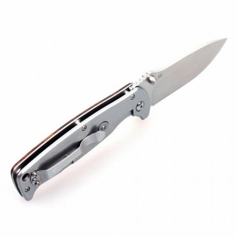 มีด Ganzo G742-1-WD1-ด้ามจับลายไม้ convenient folding knife.