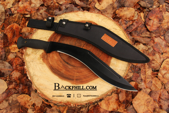 มีดเดินป่า COLD STEEL กรูข่าใบตาย ขนาด 18 นิ้ว พร้อมซองไนลอนอย่างดี OEM สีรมดำ