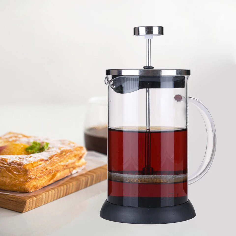 เฟรนช์เพรส กาชงชา และ กาแฟ ตีฟองนม 600 CC