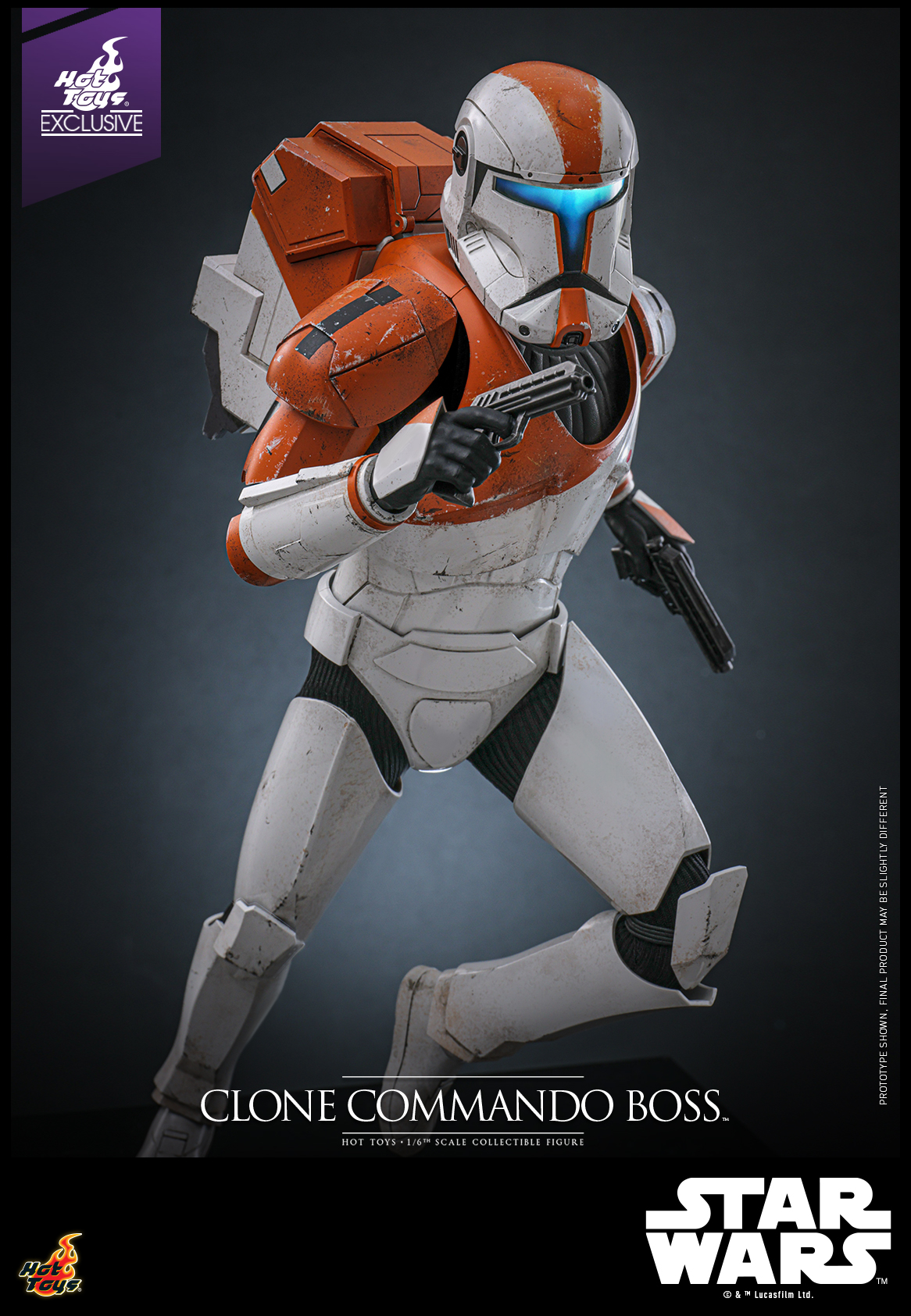 Hot Toys TMS151 Star Wars: The Clone Wars - Clone Commando Boss [Hot Toys Exclusive]
