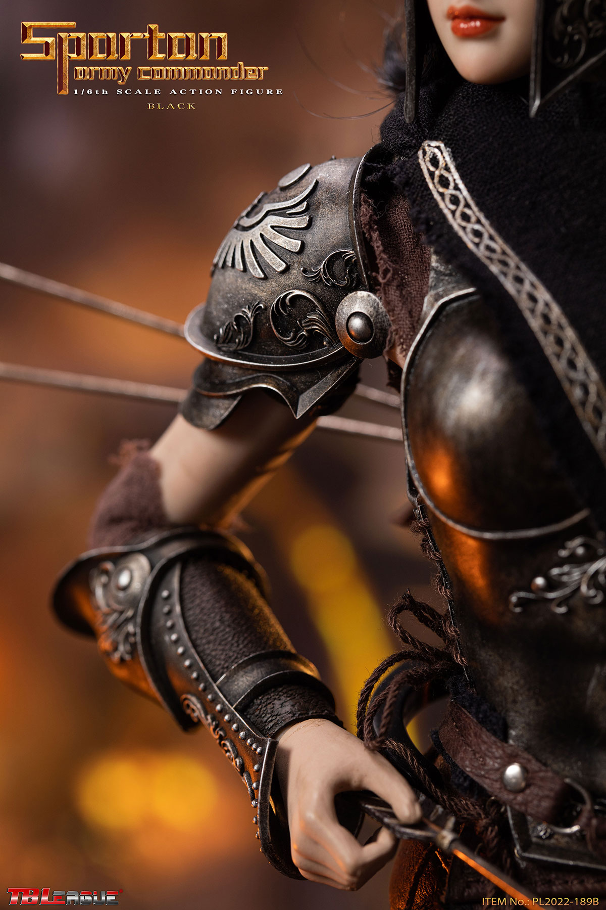 TBLeague PL2022-189B 1/6 Spartan Army Commander Black