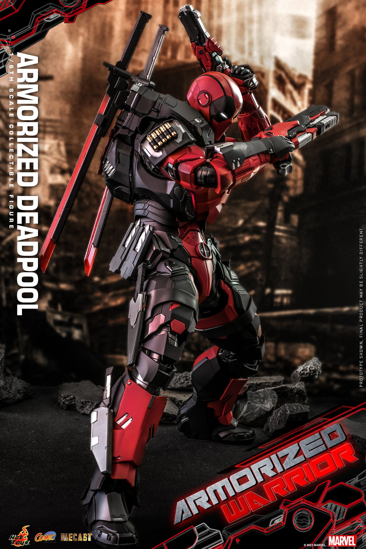 Hot Toys CMS09D42 1/6 Armorized Warrior - Armorized Deadpool (SE)