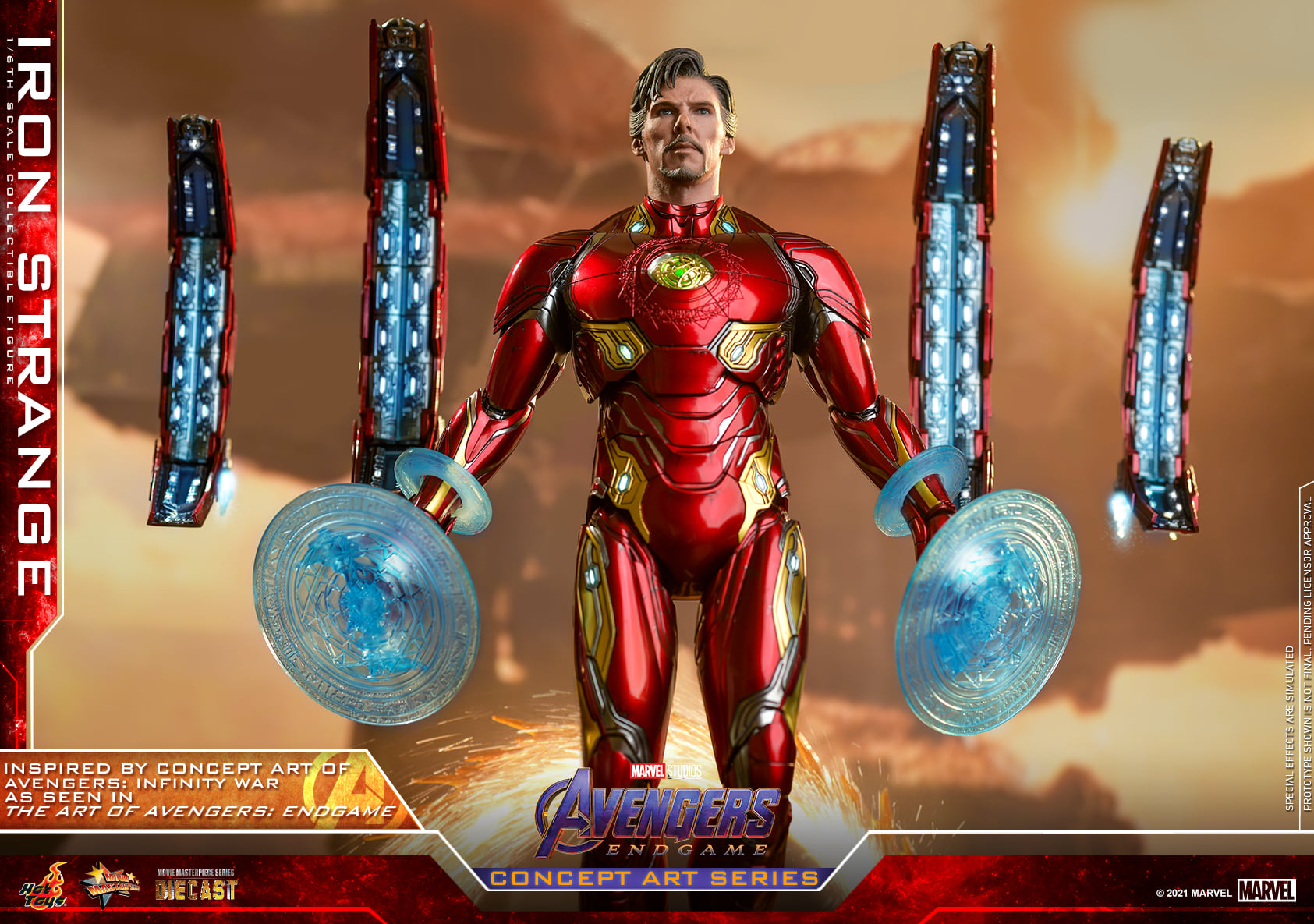 Hot Toys MMS606D41 1/6 Avengers: Endgame (Concept Art Series) - Iron Strange