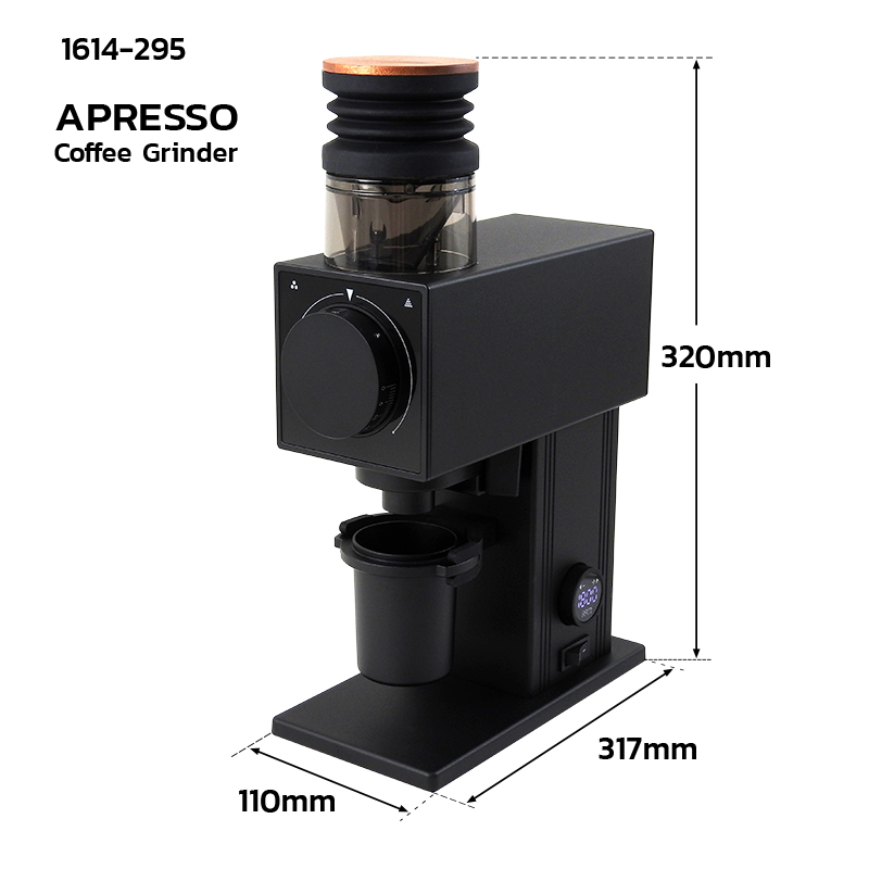APRESSO เครื่องบด (CF64V) เฟืองบด SSF 64 mm ปรับรอบได้ ลดไฟฟ้าสถิต