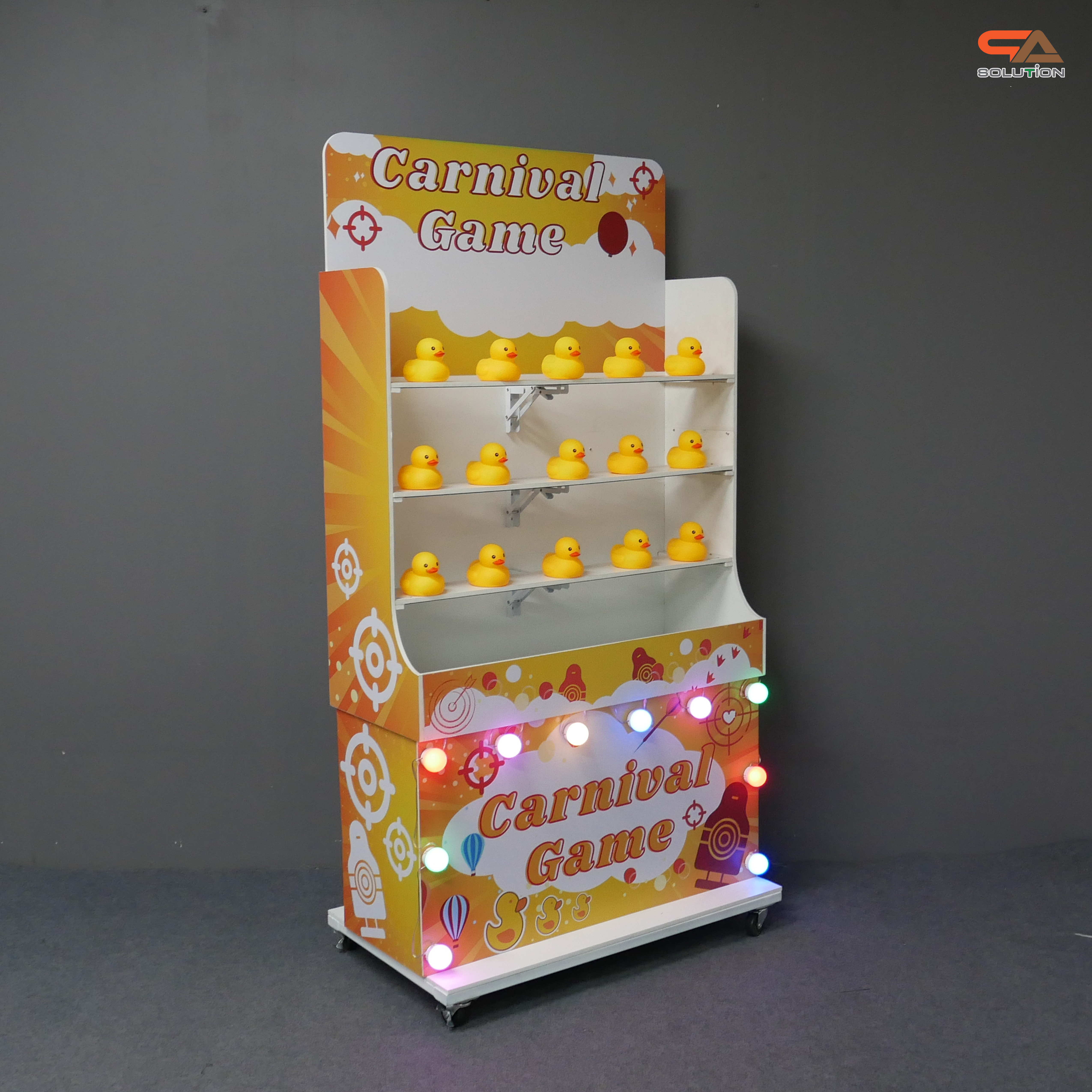 เกมส์ CARNIVAL GAME ปาเป็ด ขนาดโครง (W) 90 x (L)50 x (H)176 cm. พร้อมเป็ดยาง 15 ตัว และบอลโฟม 12 ลูก