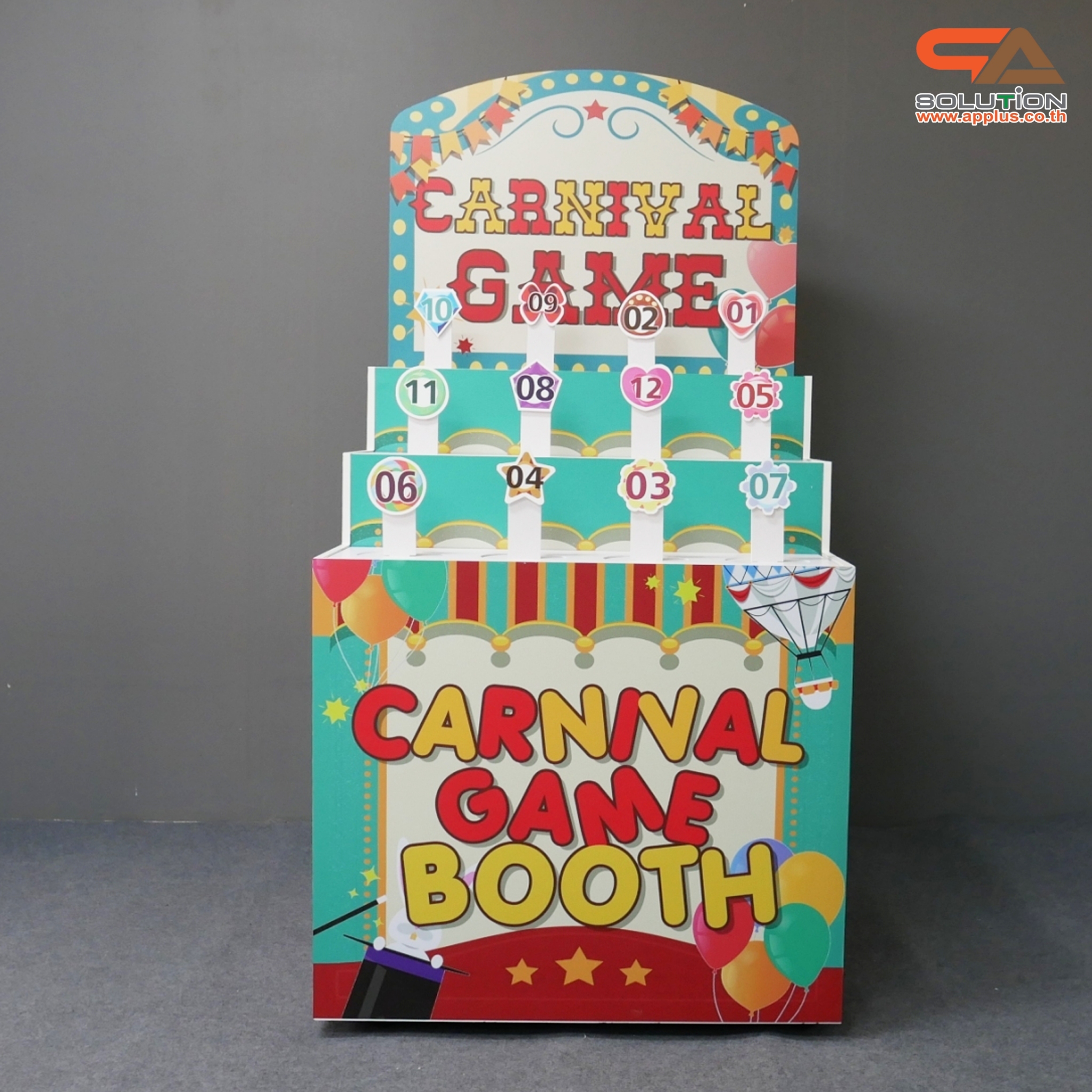 เกมส์ CARNIVAL โยนห่วงคล้องแท่ง ขนาด (W) 80 x (L)64 x (H)160 cm. ชุดแท่งตั้งพร้อมห่วง 36 อัน (คละสี คละขนาด)