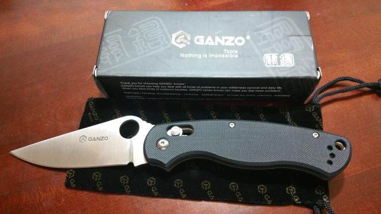 มีด Ganzo รุ่น G729-BK Folding Knife Handle G10.