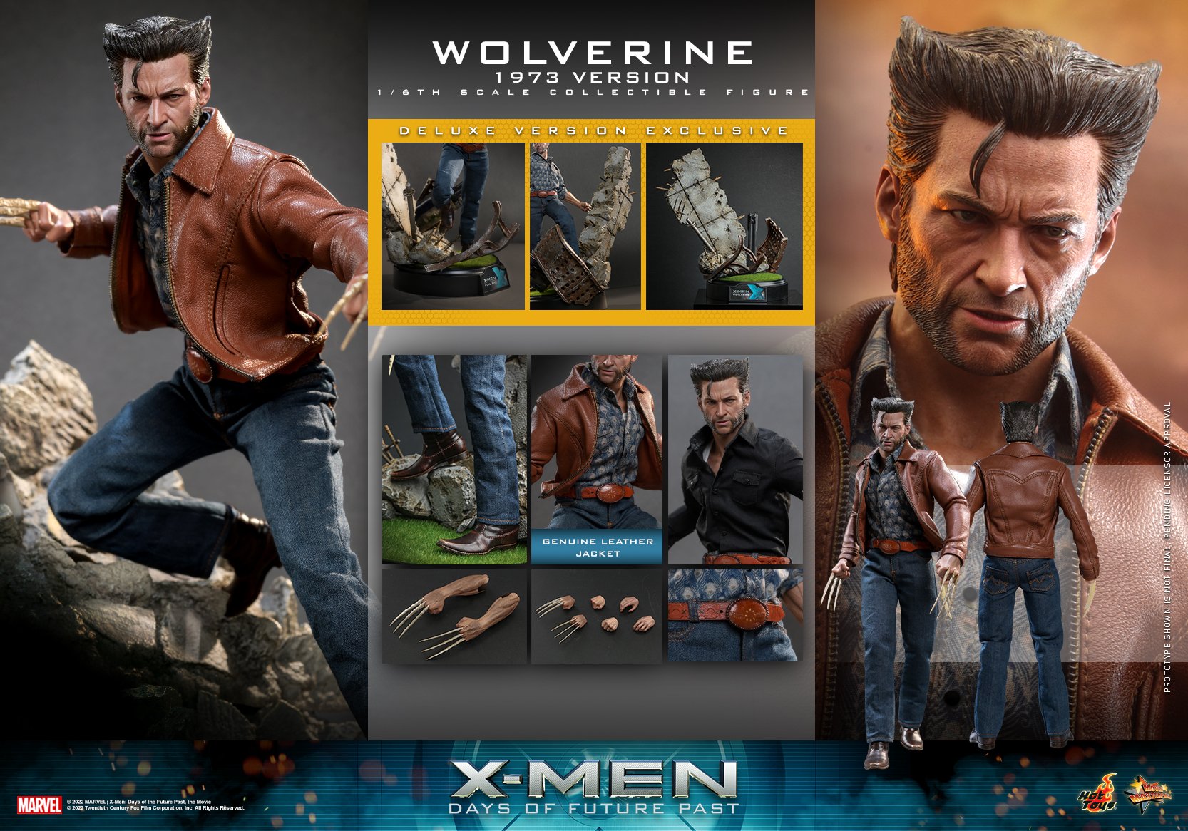 Hot Toys MMS660B 1/6 X-Men: Days of Future Past - Wolverine 1973 Version (Deluxe Version) [Special Edition Bonus]