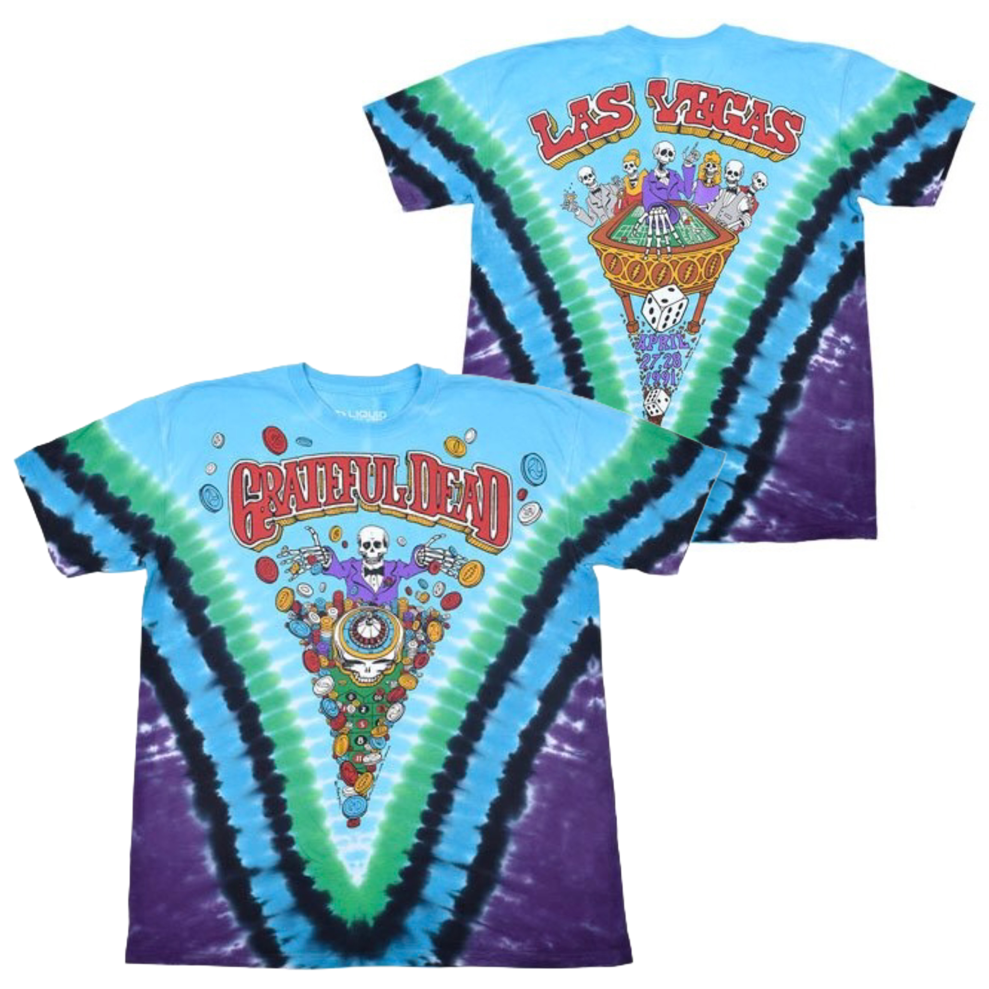 🇺🇸[PREORDER] เสื้อวง GRATEFUL DEAD T-SHIRT รวมลายสุดฮิต ลิขสิทธิ์แท้ LIQUID BLUE จาก USA