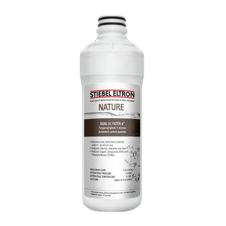 Stiebel eltron ไส้กรองน้ำ DUAL SEDIMENT GAC FILTER CARTRIDGE 8"