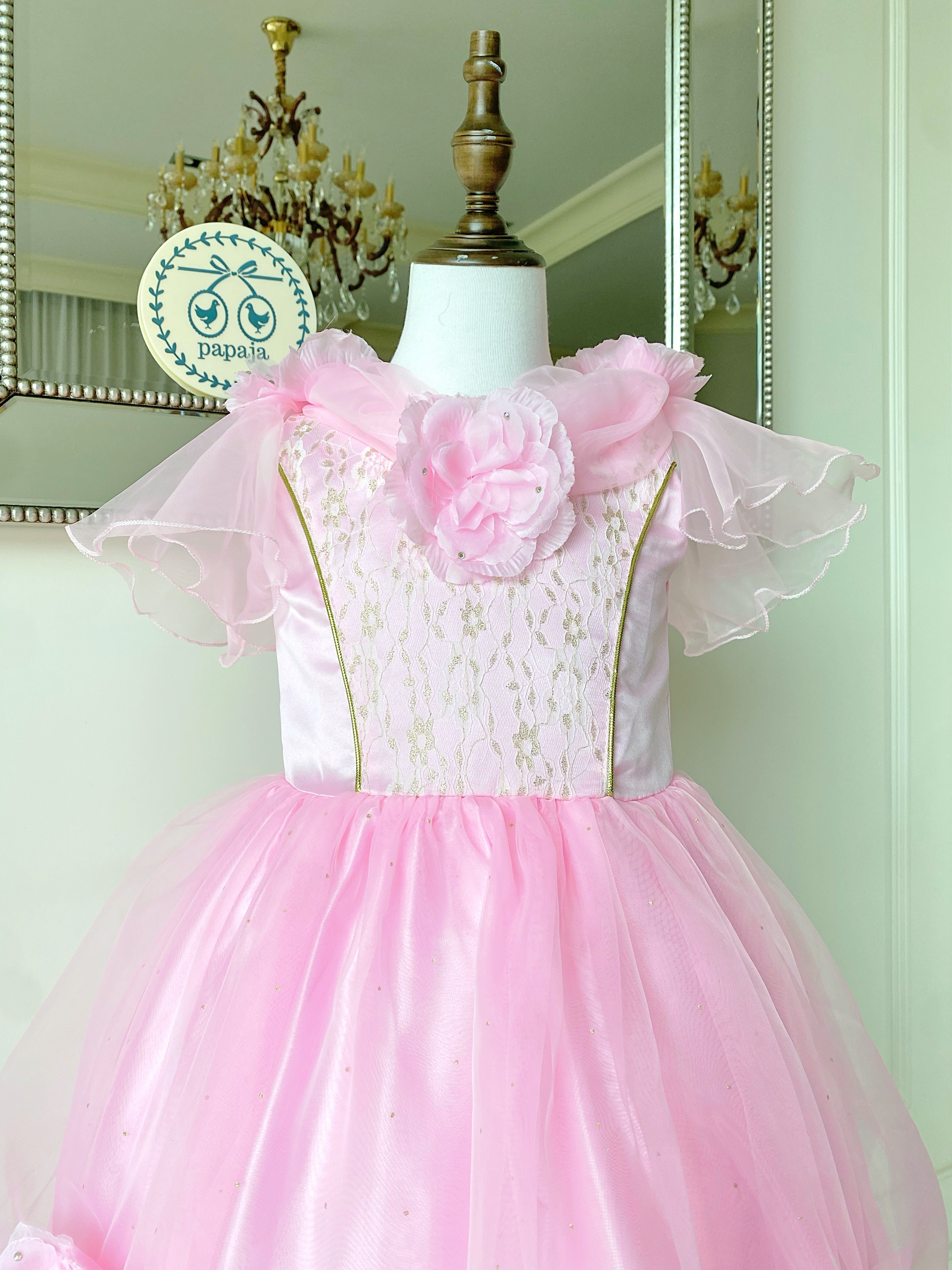 ชุดเจ้าหญิงออโรร่า รุ่นสีชมพูหวานหยดย้อย