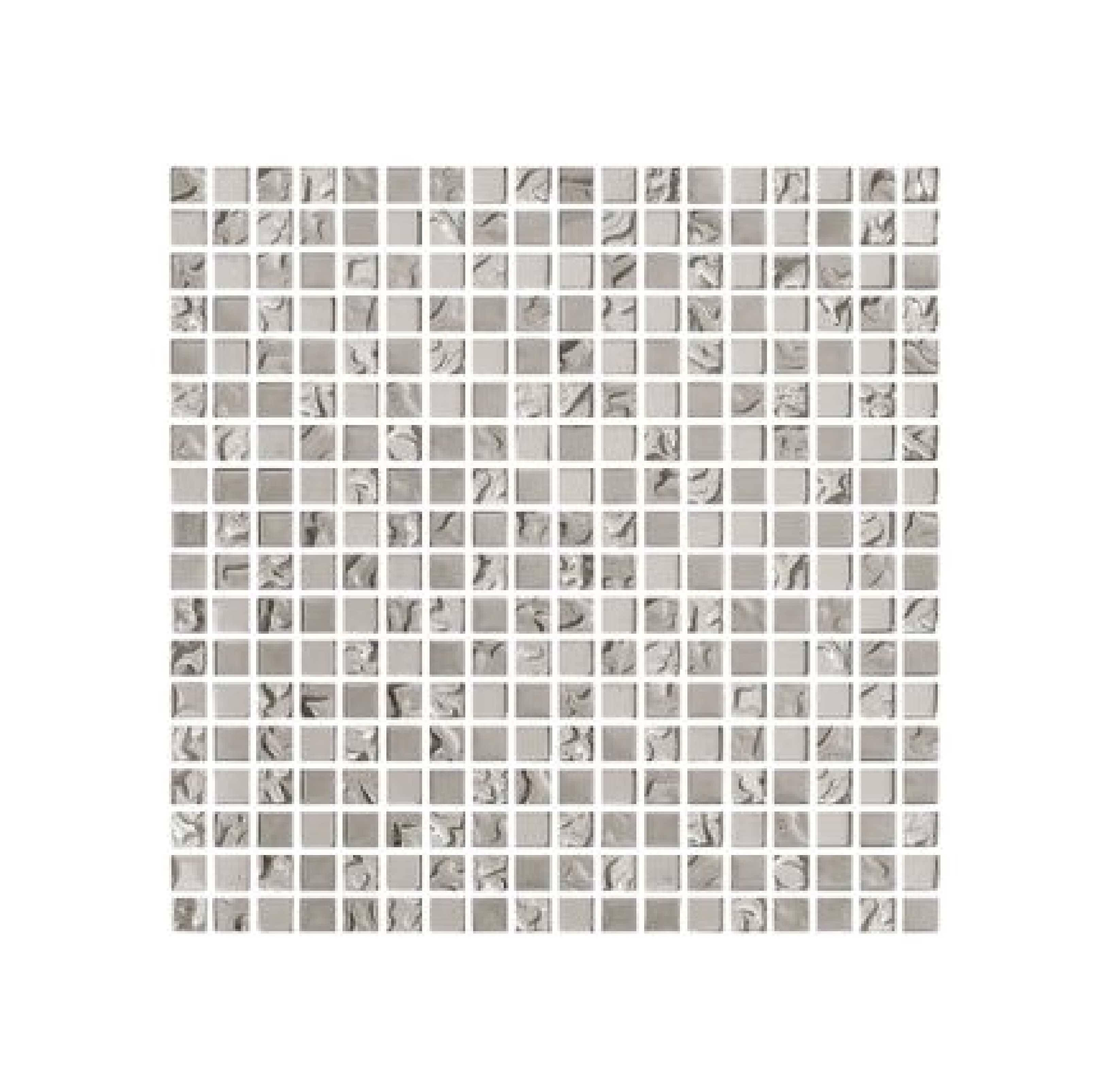 กระเบื้องโมเสกแก้ว KASSA รุ่น KMS-CH18 ขนาด 30 x 30 ซม. สีเงิน