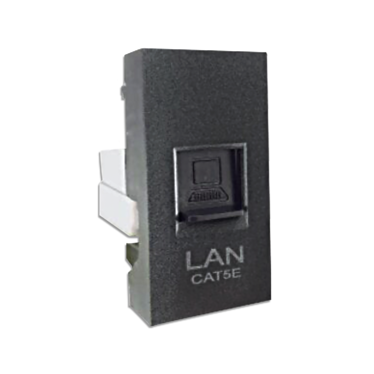 NANO เต้ารับคอมพิวเตอร์ ขนาด 1 ช่อง Urban series สีดำ รุ่น UR-LAN5B (20 ชิ้น/กล่อง)