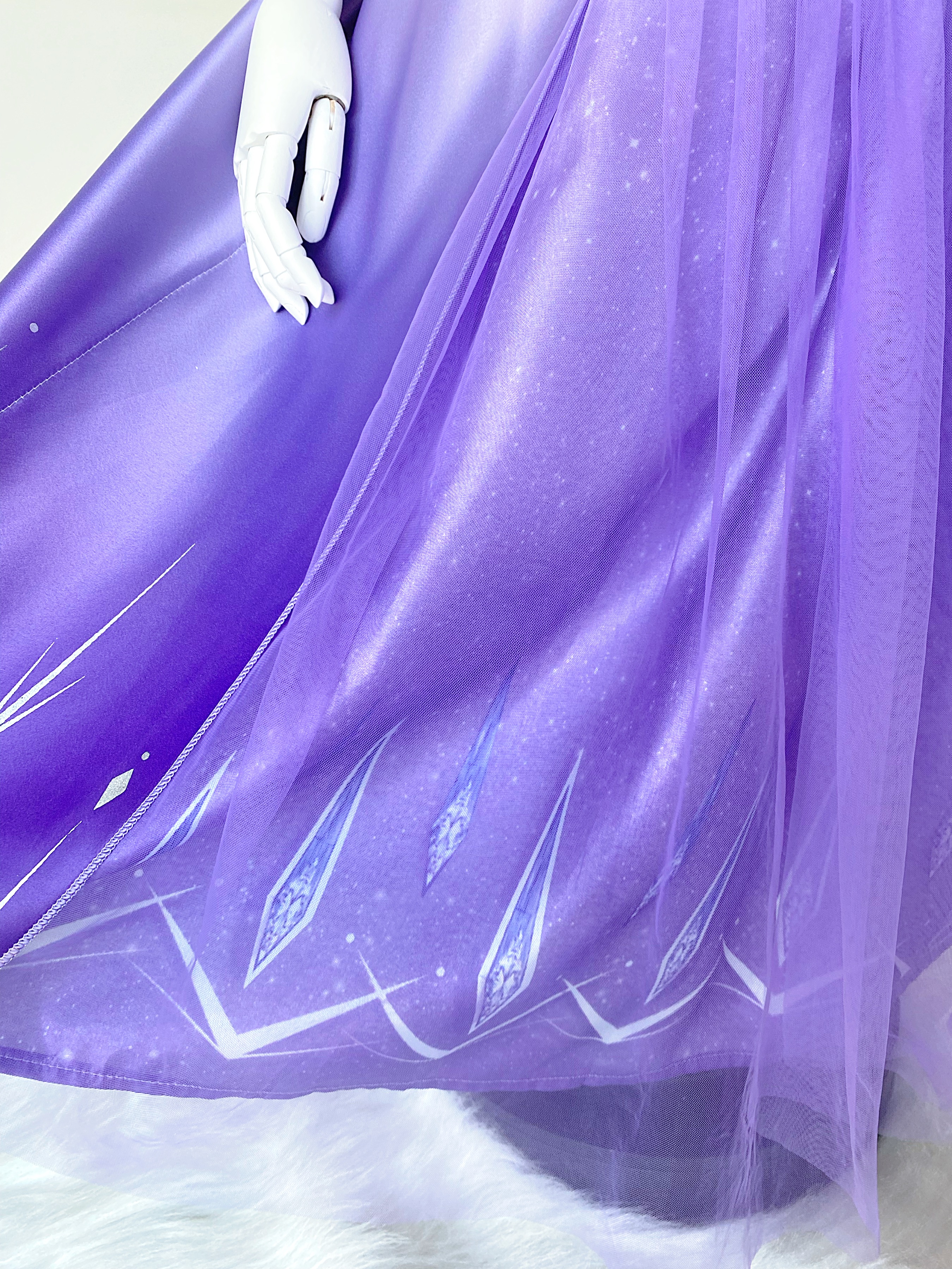 ชุดเจ้าหญิงเอลซ่า ภาค 2 รุ่นกระโปรงยาวสีม่วง