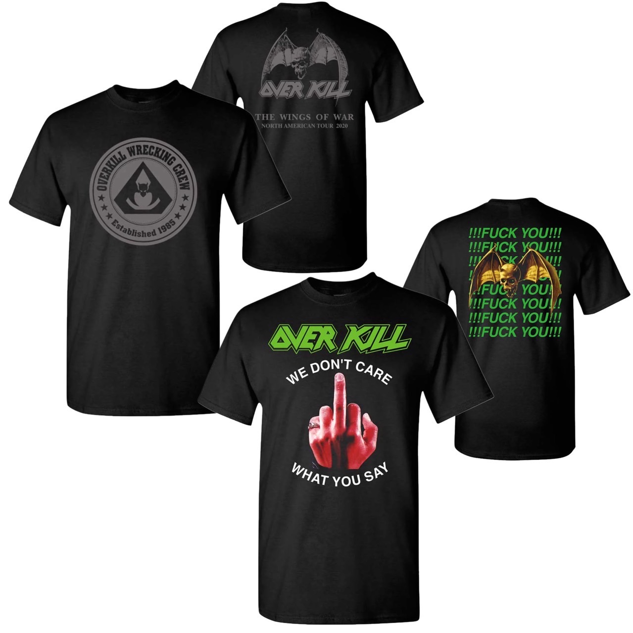 🇺🇸[PREORDER] เสื้อวง OVERKILL T-SHIRT รวมลายสุดฮิต ลิขสิทธิ์แท้จาก USA