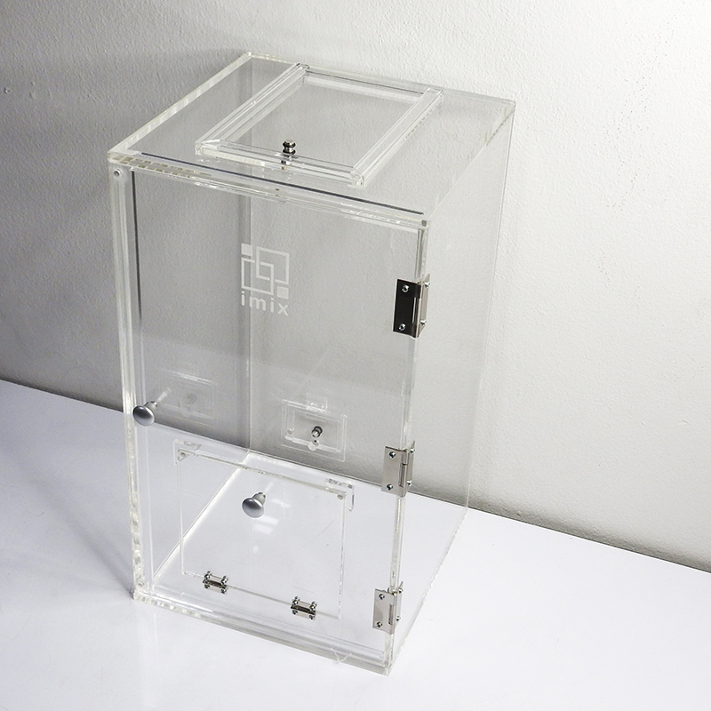 กล่องเก็บเสียง IMIX ฝาเปิดด้านบน-ฝาสไลด์เปิด 28x28x50 cm.