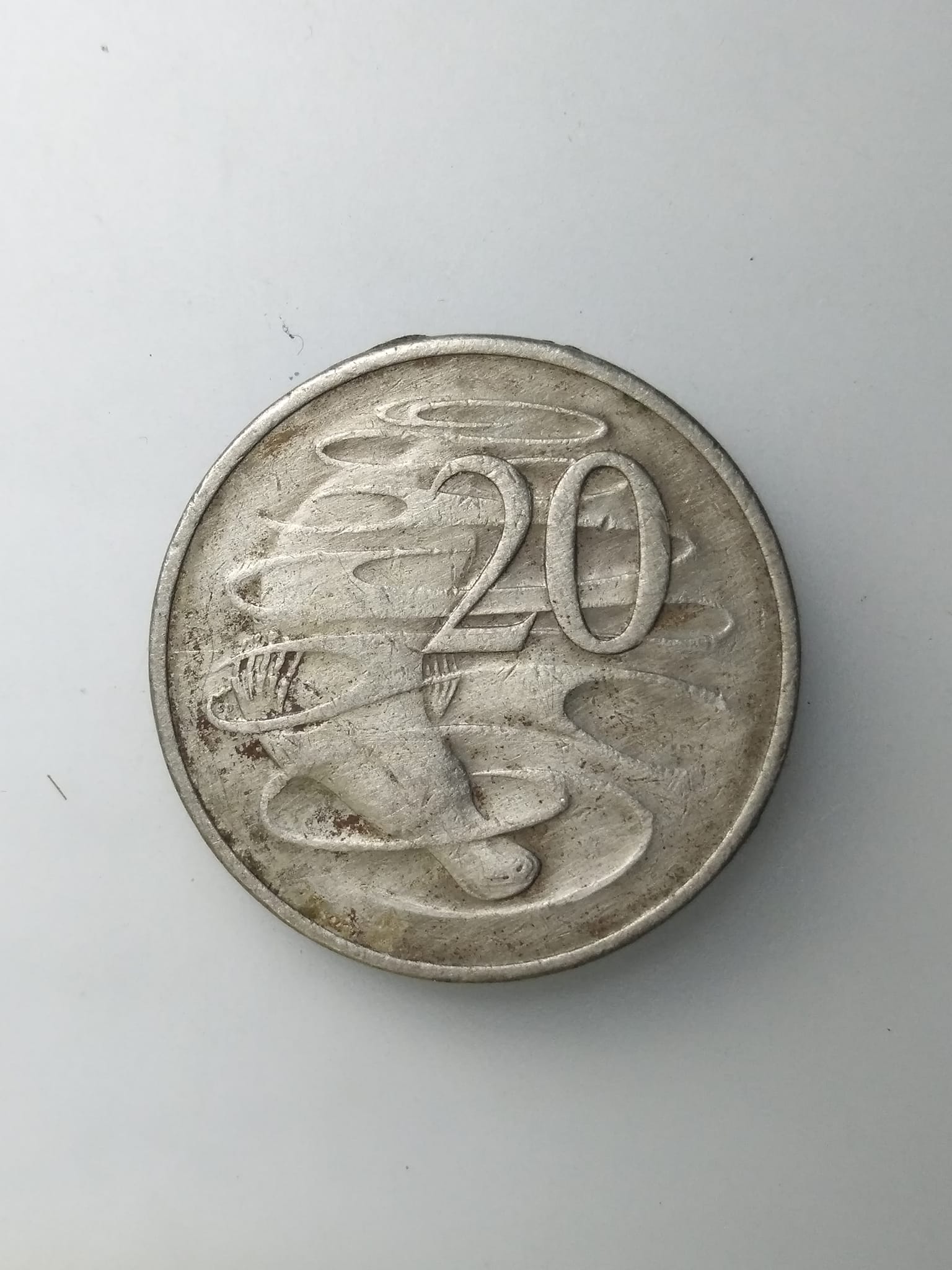 H410 เหรียญต่างประเทศ ออสเตรเลีย 1981 20เซน AUSTRALIA 20 CENTS 1981