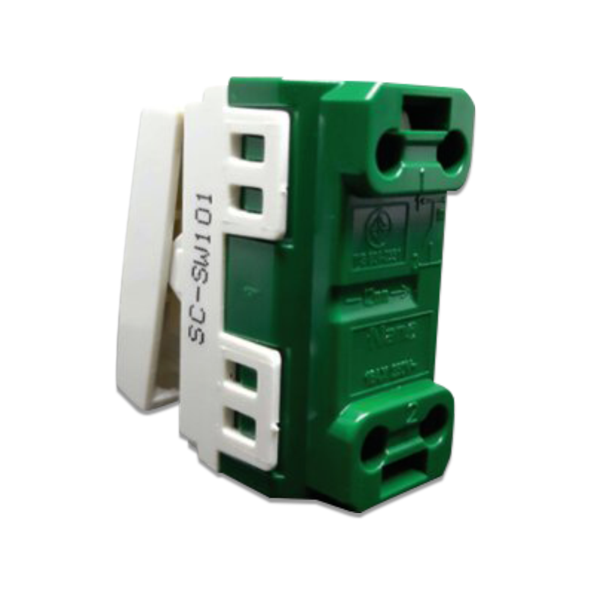 NANO สวิตซ์ 1 ทาง ขนาด 1 ช่อง Classic series สีขาว รุ่น SC-SW101 (20 ชิ้น/กล่อง)