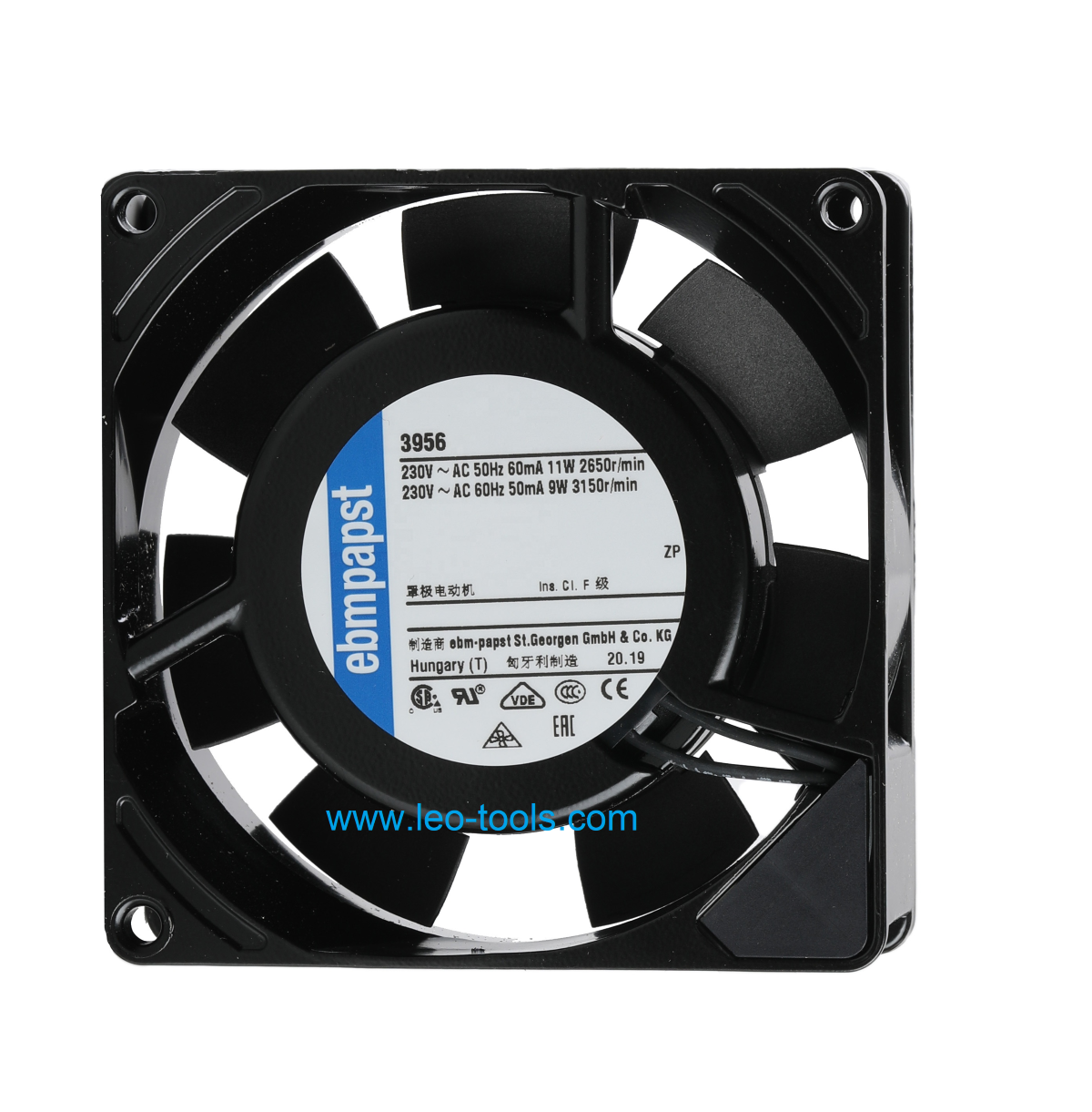 Cooling Fan 3956 AC230V 11W Size:92x92x25mm ebm-papst