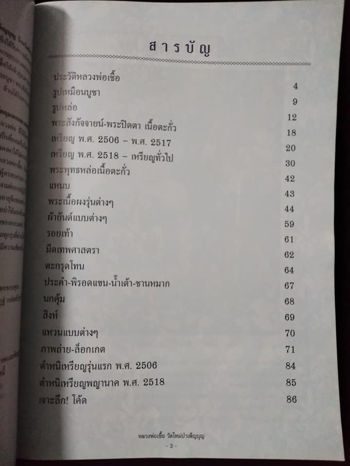 วัตถุมงคลยอดนิยม หลวงพ่อเชื้อ