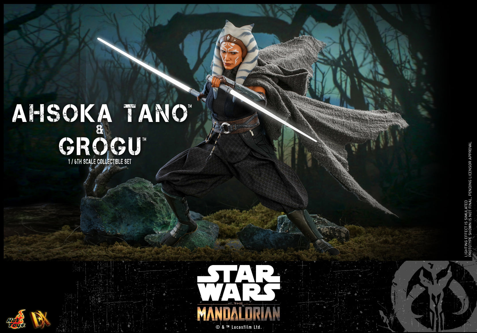 Hot Toys DX21 1/6 Star Wars™: The Mandalorian™ - Ahsoka Tano & Grogu™