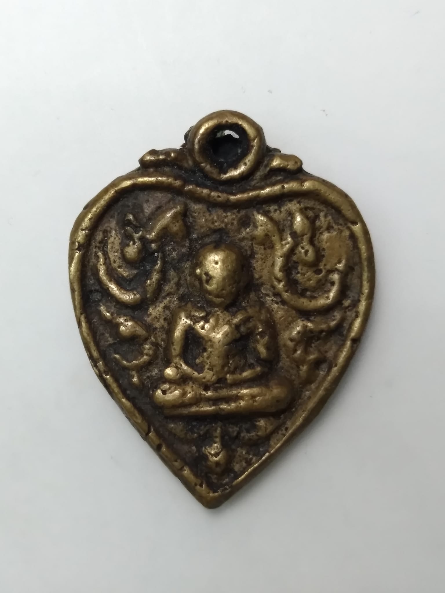 E439 เหรียญหล่อรูปหัวใจหลวงพ่อเงิน วัดบางคลาน จ.พิจิตร