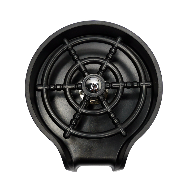 high-powered jet spray faucet washing gleass and pitcher(Black)