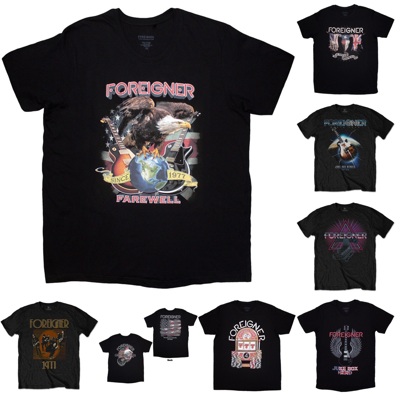 🇬🇧เปิด PREORDER เสื้อวง FOREIGNER T-SHIRT รวมแบบสุดฮิต ลิขสิทธิ์ของแท้ UK 🤘🔥