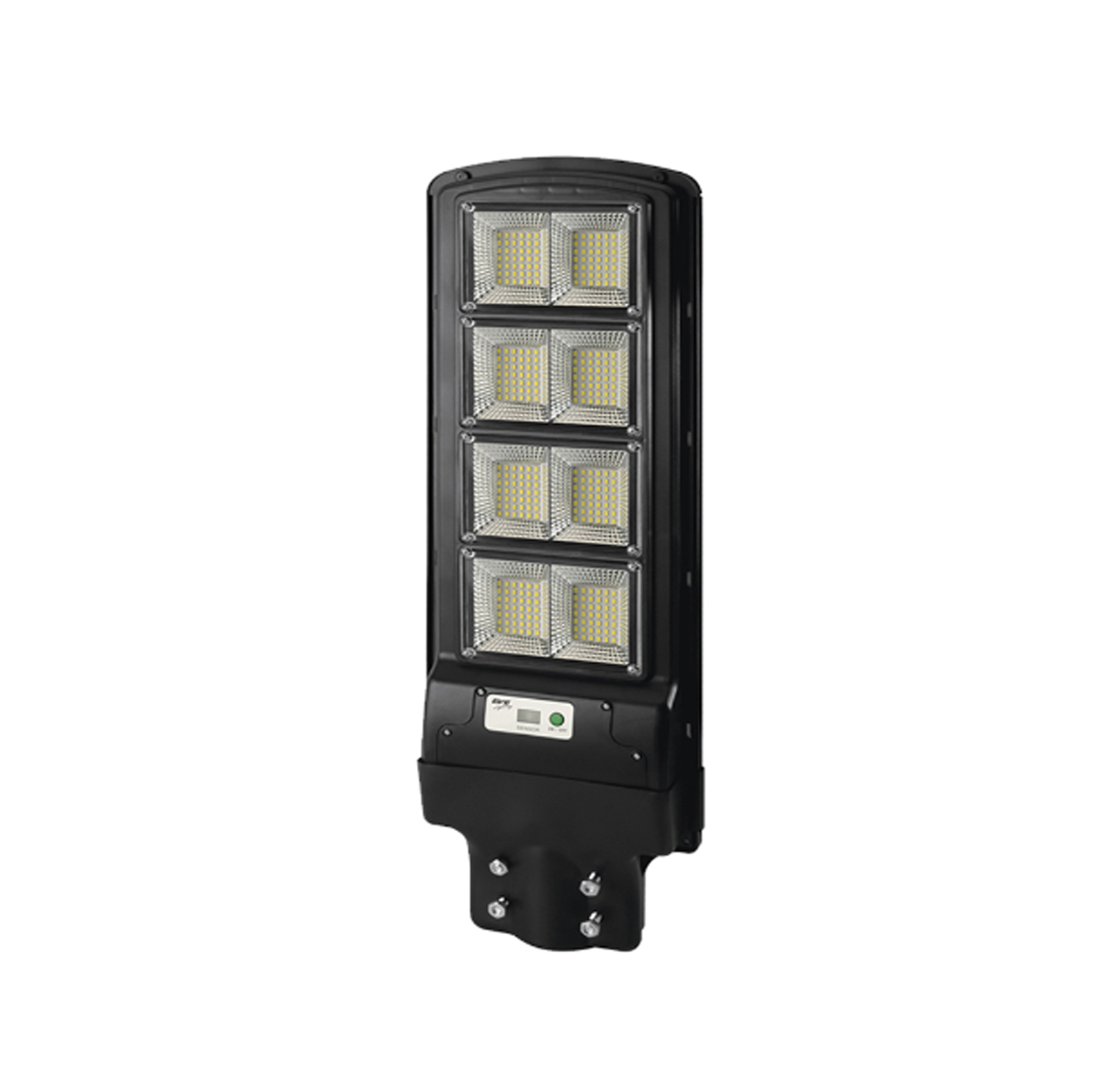 Lampo โคมไฟถนนโซล่าเซลล์ LED 200W 6500K พร้อมขา รุ่น KUSH แสงสีขาว