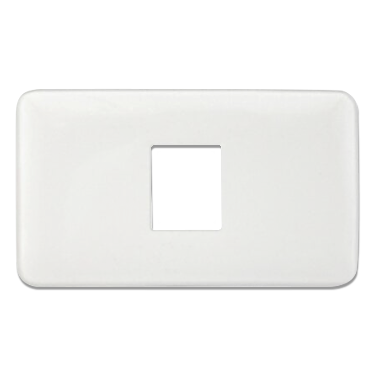 NANO หน้ากากขอบมน 2x4 นิ้ว 1 ช่อง Classic series สีขาว รุ่น NANO-402-1 (80 ชิ้น/กล่อง)