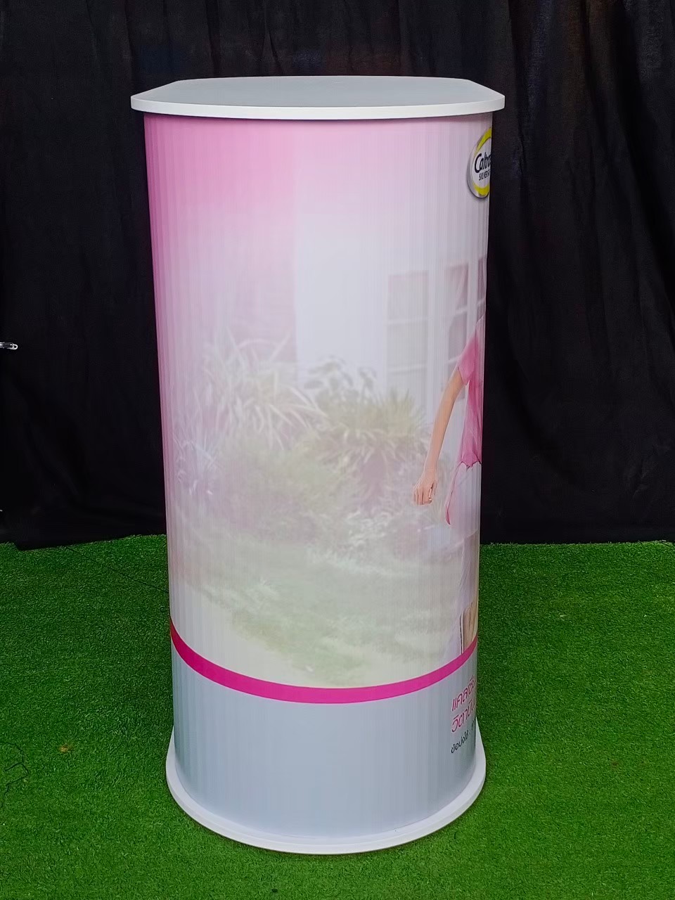 เคาน์เตอร์ออกบูธ ตรงมน TOP สีขาว ขนาด(W)80 x (D)40 x (H)93 cm. ถอดประกอบได้ เคลื่อนย้ายสะดวก