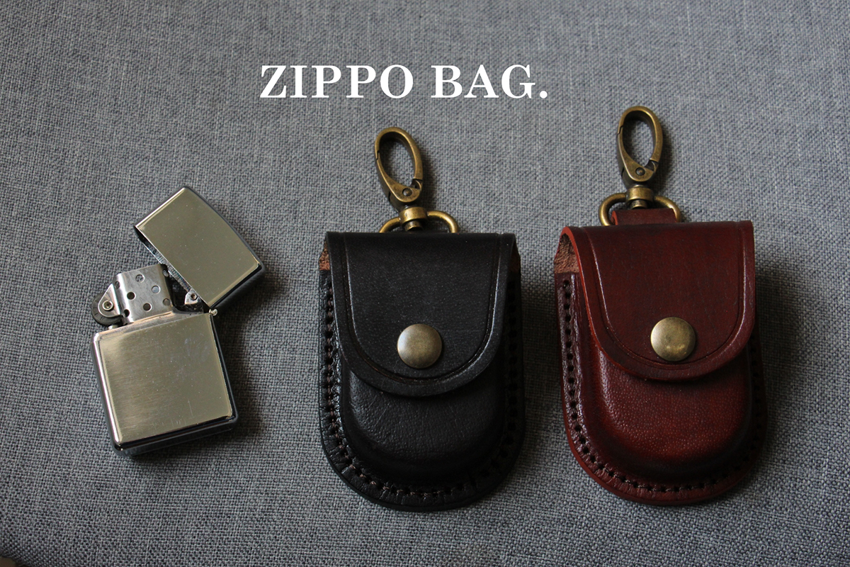 ซองหนังใส่ ZIPPO (สีดำ) ซองหนังแท้สำหรับใส่ไฟแชค ZIPPO HANDMADE 100% By BACKFHILL.