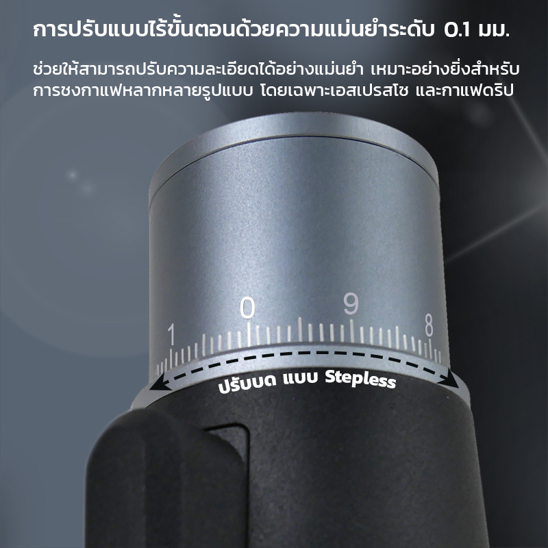 🇹🇭 STARSEEKER EDGE Mini เครื่องบดกาแฟพกพา – เฟืองบดทรงกรวย 38 มม. | ชาร์จเร็ว USB-C | บดได้สูงสุด 50 แก้วต่อการชาร์จ