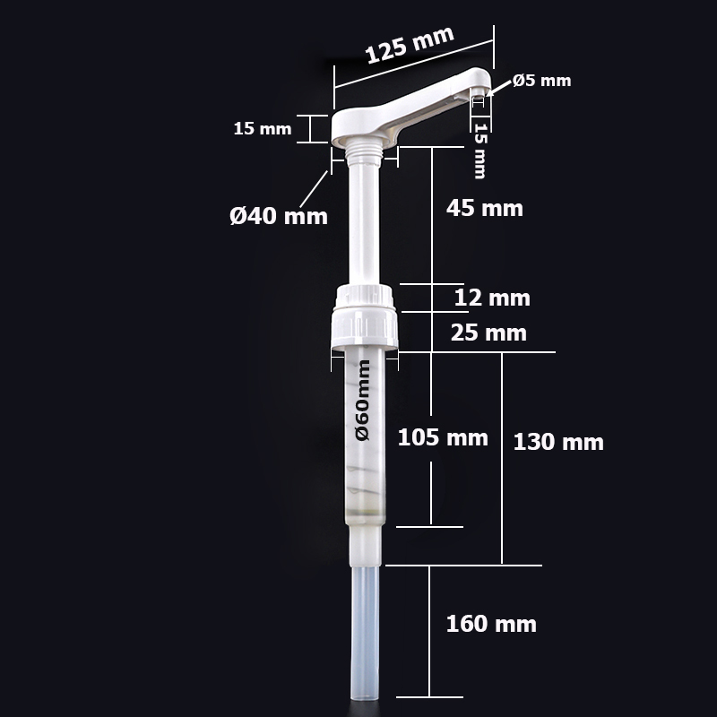 Syrup pump Diameter 60 mm.