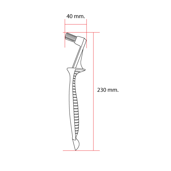 Brush clean coffee machine on handle have spoon