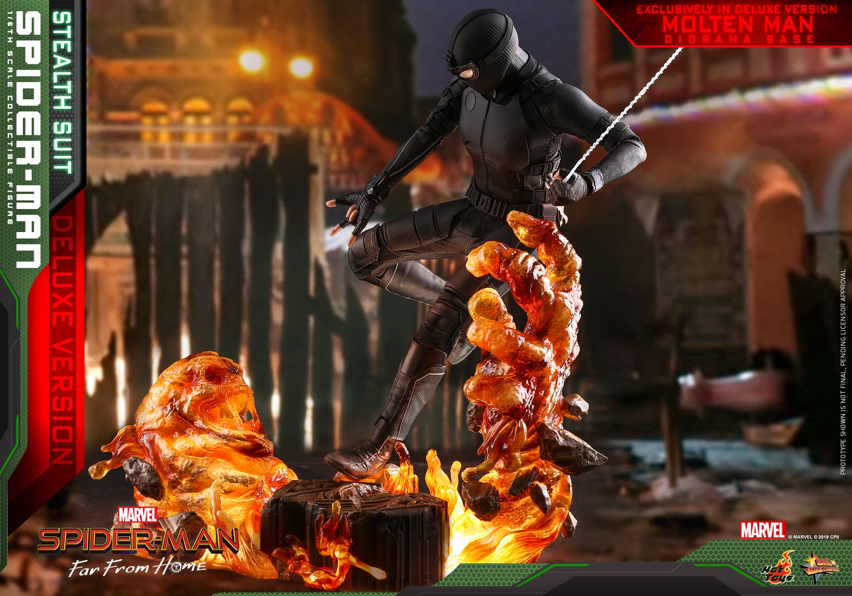 Hot Toys MMS541 Spider-Man: Far From Home - Spider-Man (Stealth Suit) (Deluxe Version)