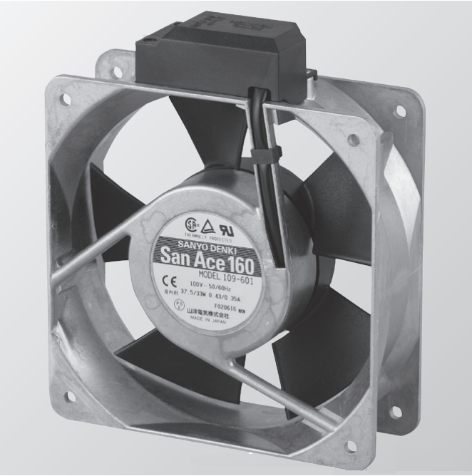 109-602 AC200V 33W 0.18A SANYO DENKI 160×160×51mm