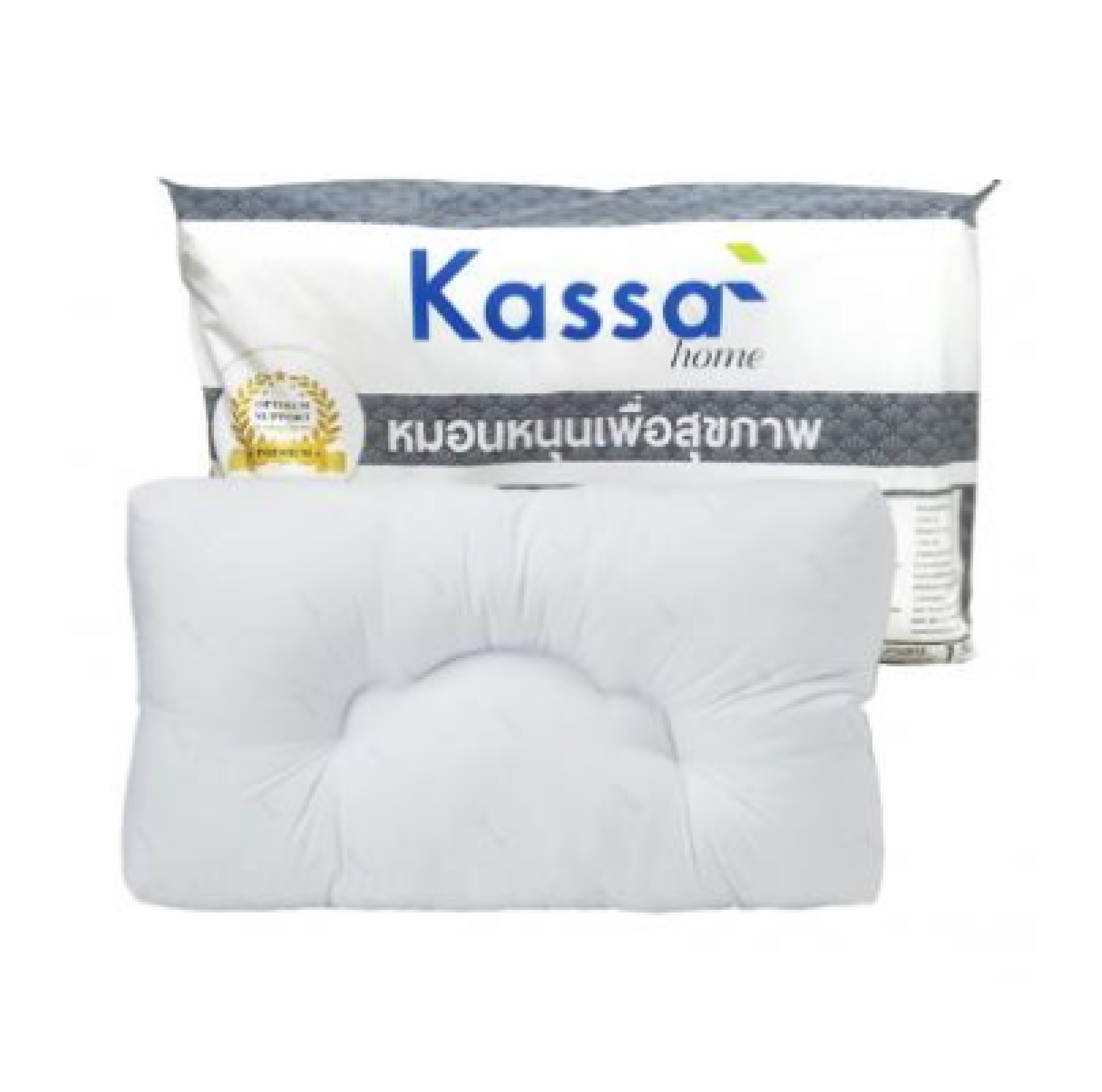 หมอนหนุน KASSA HOME รุ่น Health ขนาด 14 x 24 นิ้ว สีขาว