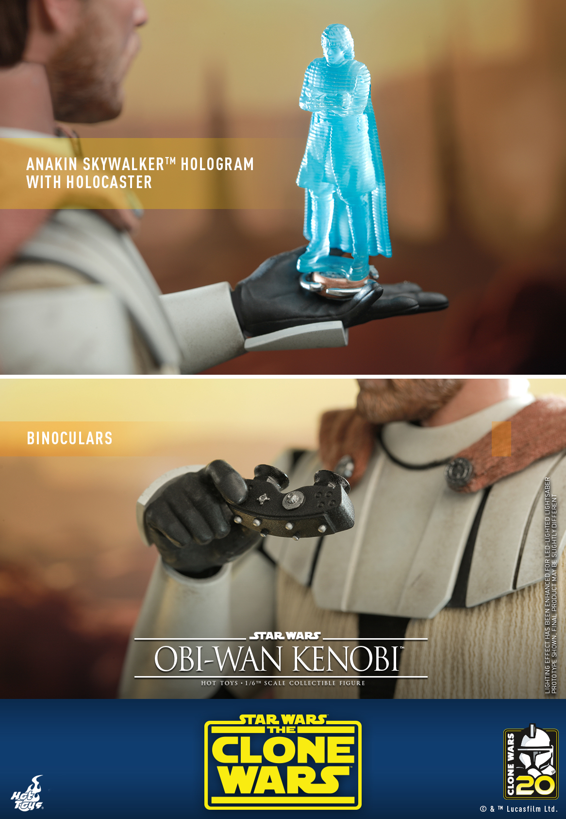 Hot Toys TMS095 1/6 Star Wars: The Clone Wars™ - Obi-Wan Kenobi™