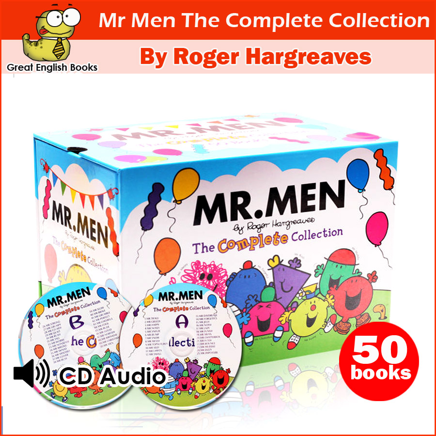 (Out of stock)🔥สินค้าหมดชั่วคราว 🔥 Mr Men The Complete Collection (50 Books) By Roger Hargreaves