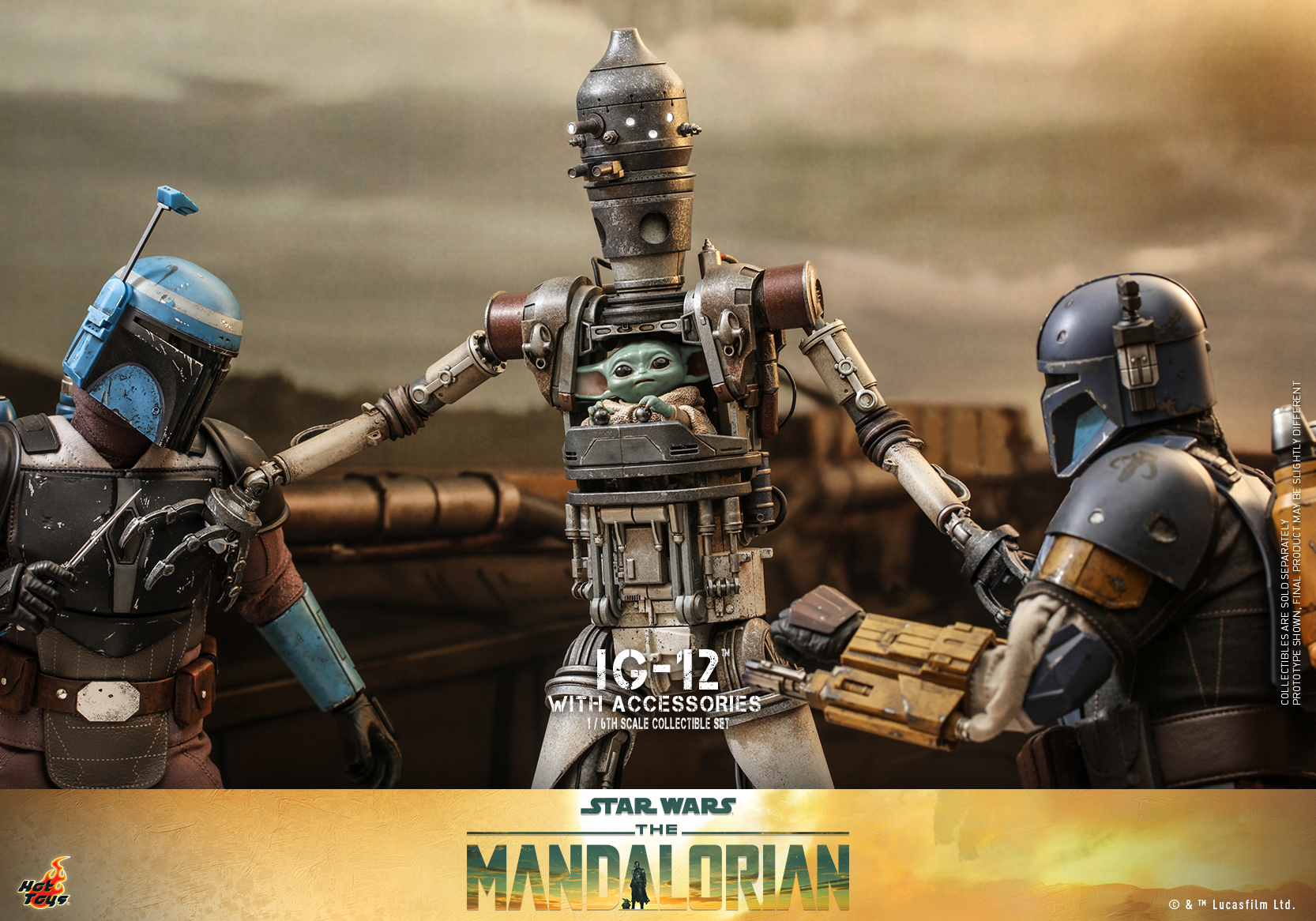 Hot Toys TMS105 1/6 Star Wars: The Mandalorian™ - IG-12™ With Accessories Set