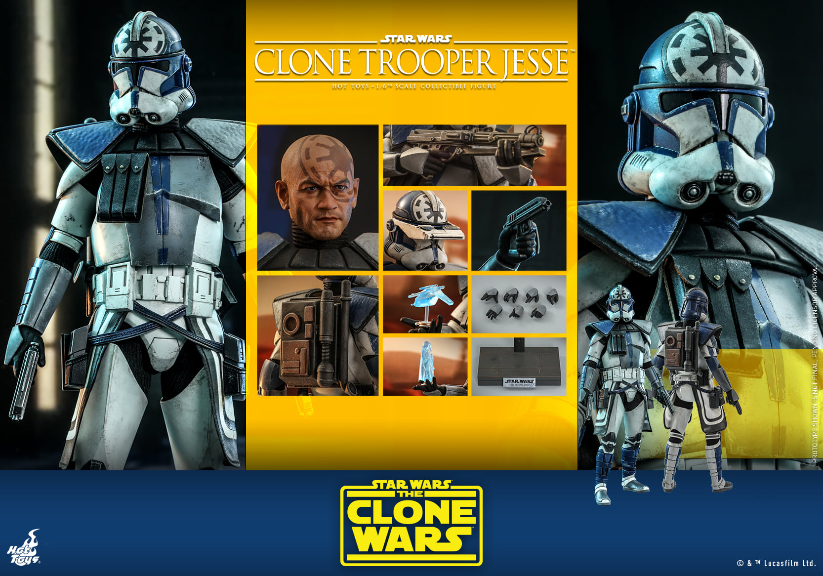 Hot Toys TMS064 1/6 Star Wars: The Clone Wars™ - Clone Trooper Jesse
