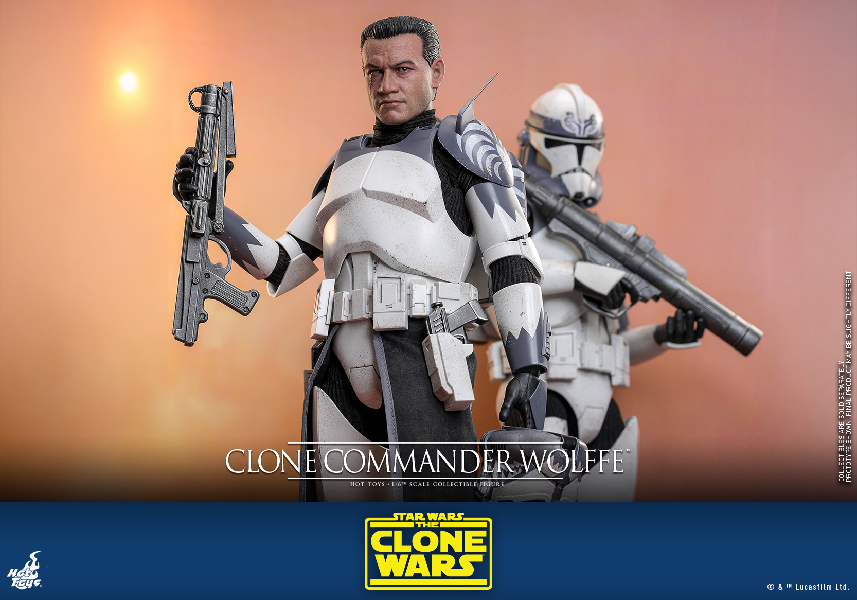 Hot Toys TMS141 Star Wars: The Clone Wars - Clone Commander Wolffe