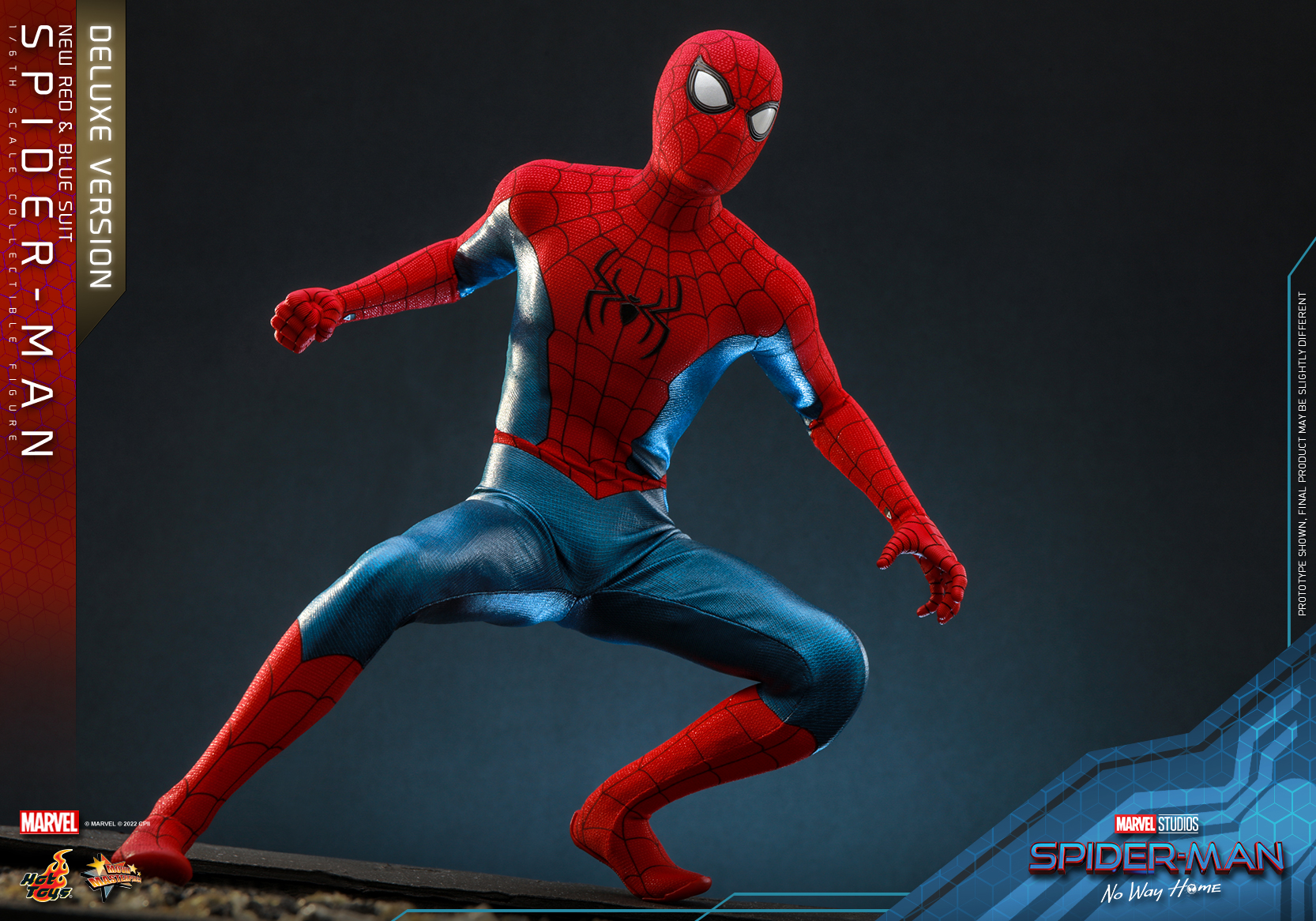 Hot Toys MMS680 1/6 Spider-Man: No Way Home - Spider-Man (New Red and Blue Suit) [Deluxe Version]