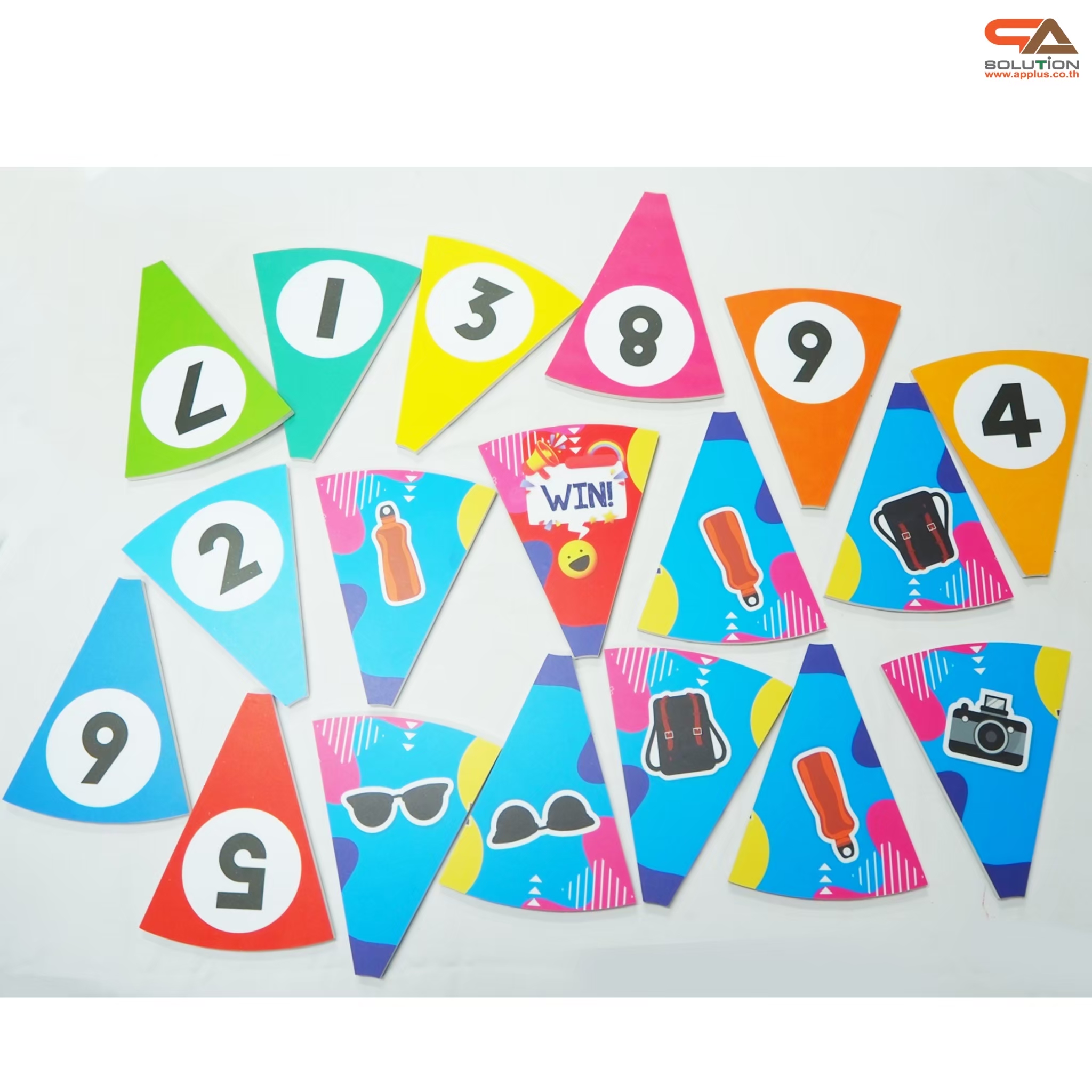 เกมส์วงล้อแม่เหล็ก รุ่นฐานเหล็ก ขนาดวงล้อ 60-80 ซม. สูง 155-164 ซม. ถอดประกอบได้ แผ่นจิ๊กซอสามเหลี่ยม แกะเปลี่ยนได้