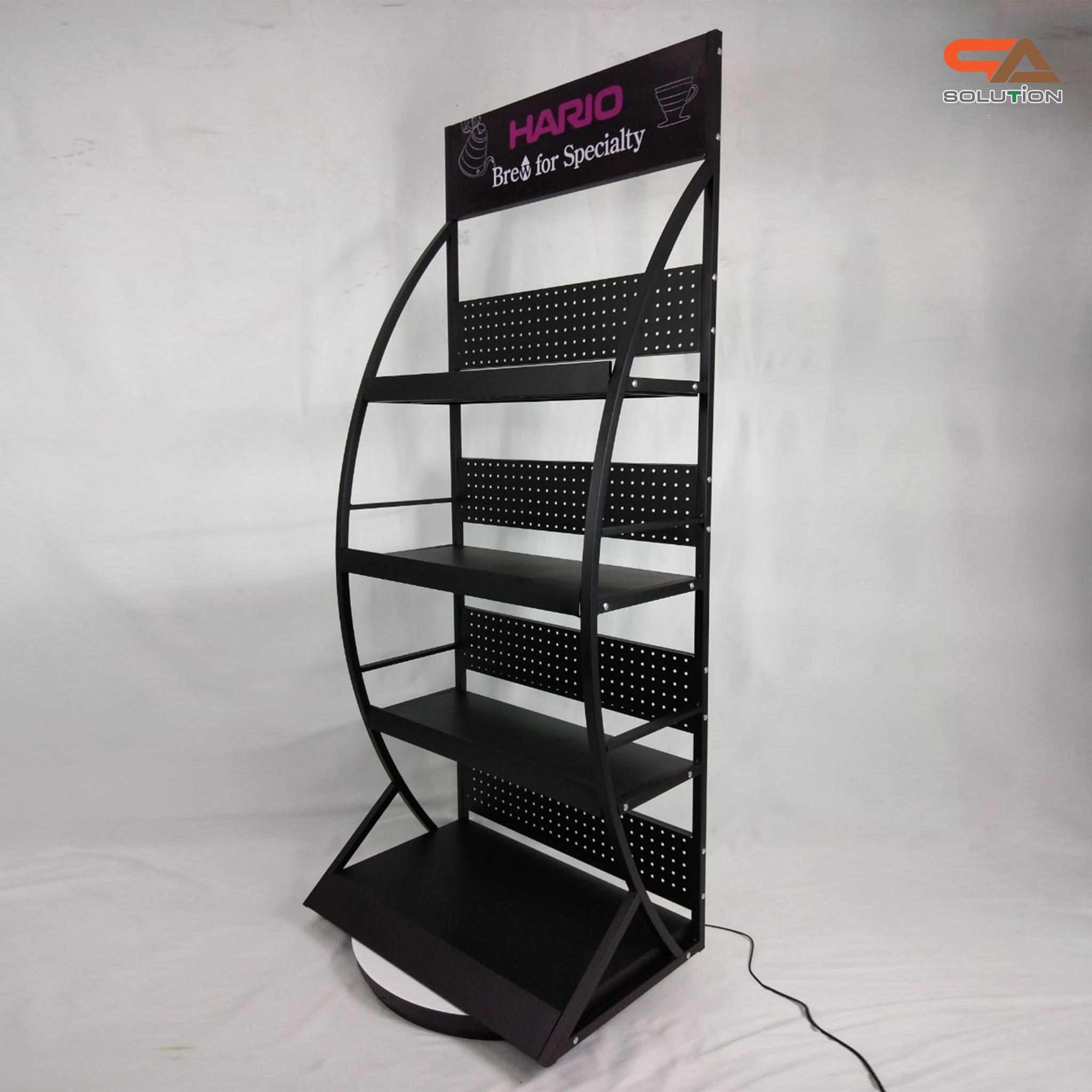 ชั้นวางสินค้าเหล็ก 4ชั้น สีดำขนาด(W)70 x (D)45 x (H)170 cm.(ถอดประกอบได้) แข็งแรง รับน้ำหนักได้ดี