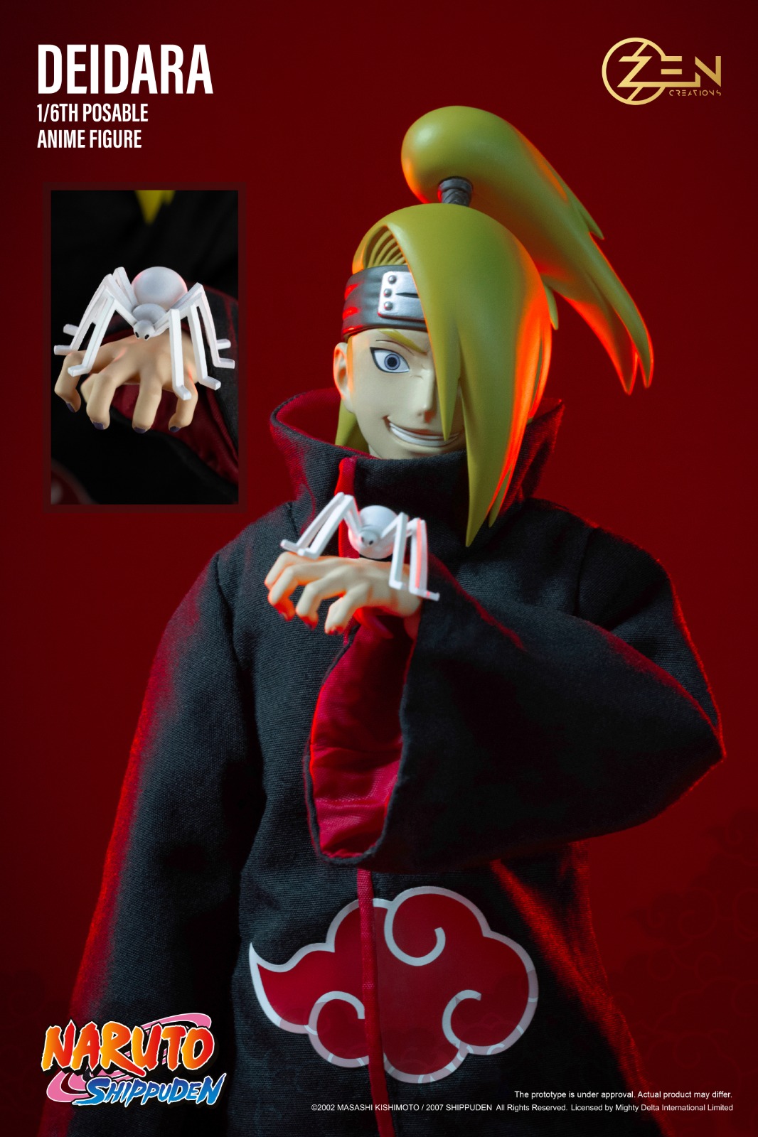Zen Creations PAF004S Posable Anime Figure (PAF) Deidara (Standard Version)