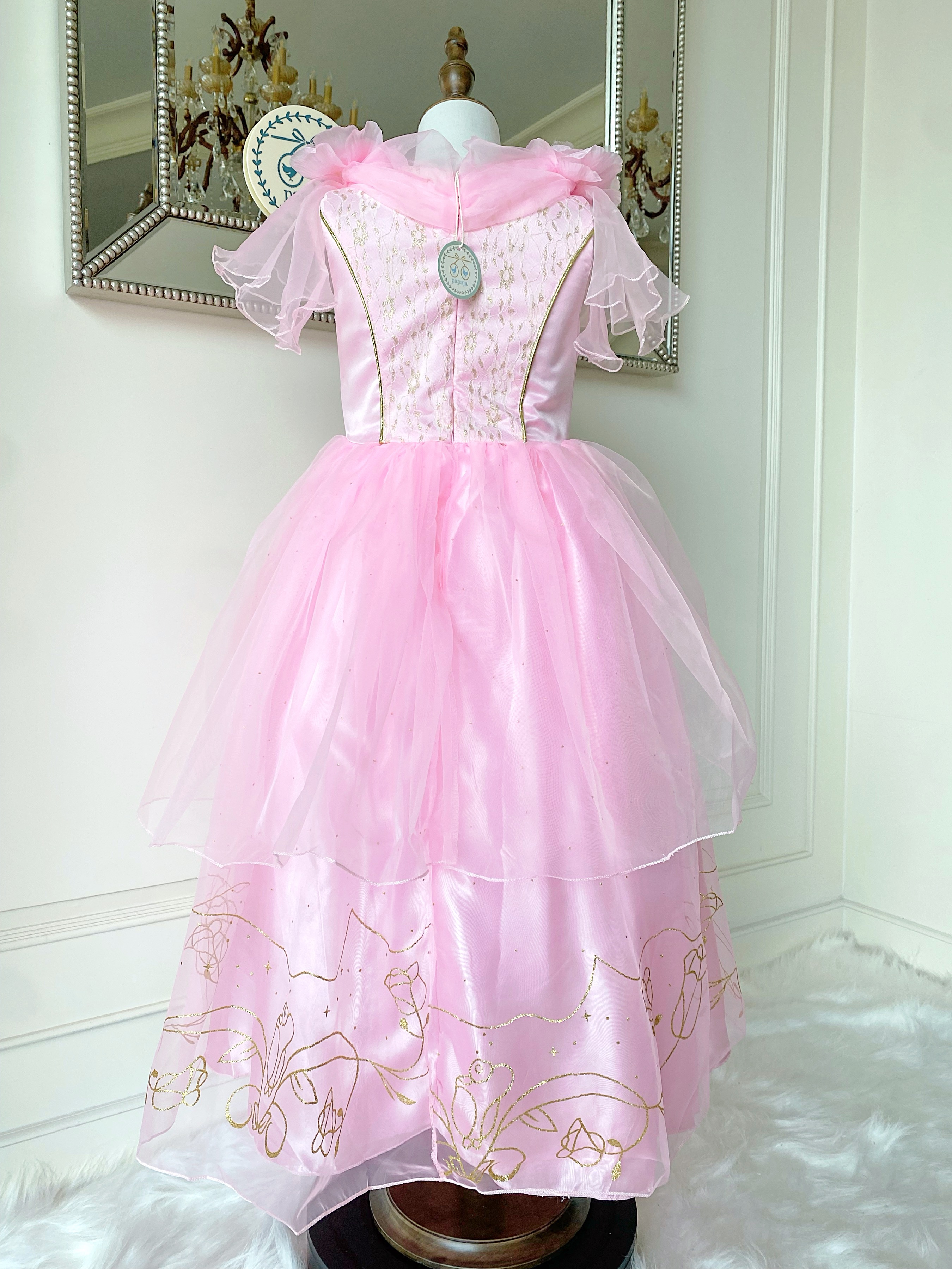 ชุดเจ้าหญิงออโรร่า รุ่นสีชมพูหวานหยดย้อย